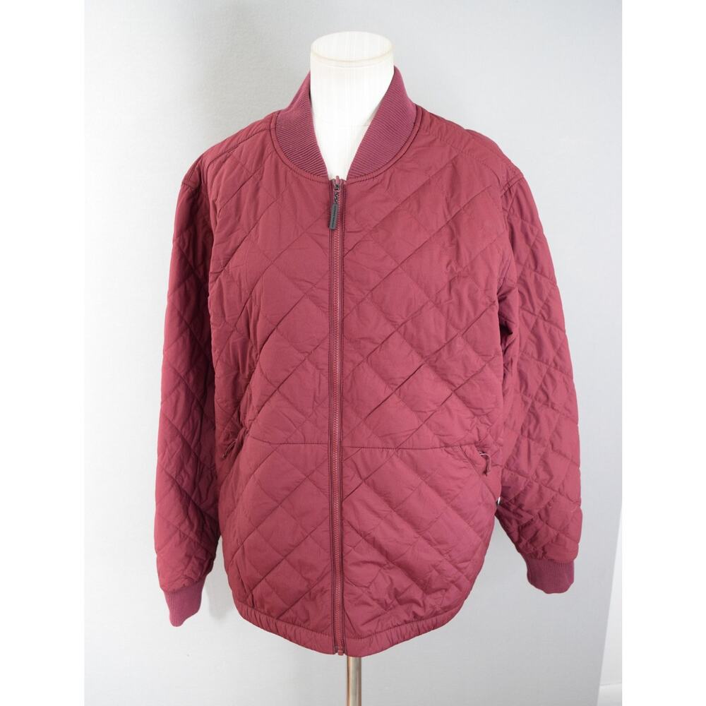 Outdoor Research Jacket Womens Large Quilted Reversible Bomber Full Zip Warm